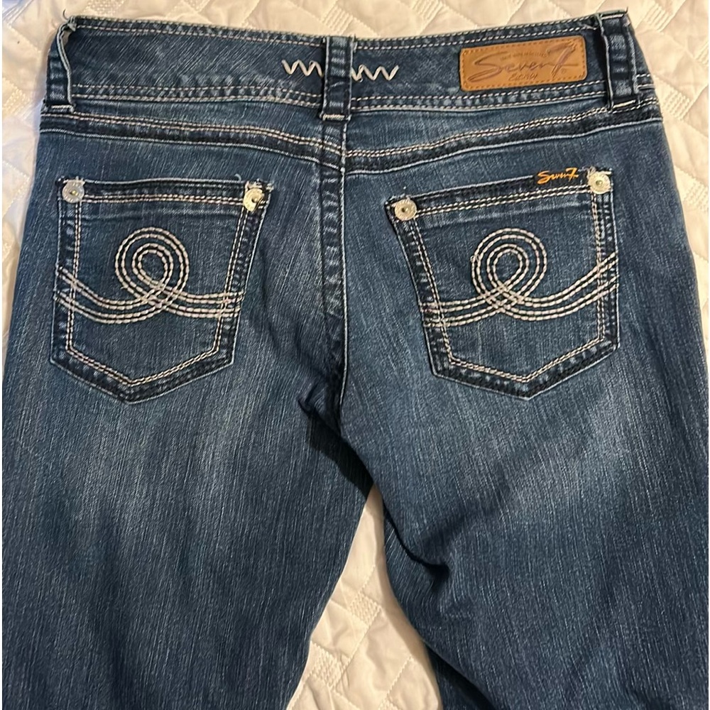 Seven 7 Dark Wash Skinny Jeans